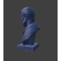 Platón - Busto 3D optimizado para impresión