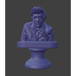 Buste du lieutenant Columbo - Optimisé pour l'impression 3D