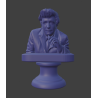 Busto del teniente Columbo: optimizado para impresión 3D
