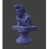 Busto del teniente Columbo: optimizado para impresión 3D