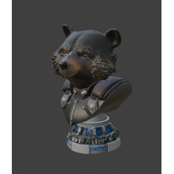 Buste Rocket des Gardiens de la Galaxie – Fichier STL pour imprimantes 3D