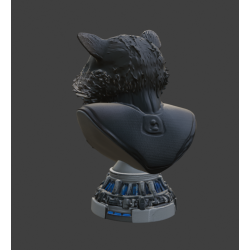 Busto do Rocket dos Guardiões da Galáxia – Arquivo STL para Impressoras 3D