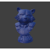 Busto di Rocket dei Guardiani – File STL per Stampanti 3D