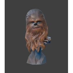 Buste 3D de Chewbacca – Star Wars – Fichier STL imprimable