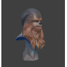 Busto 3D di Chewbacca – Star Wars – File STL Stampabile