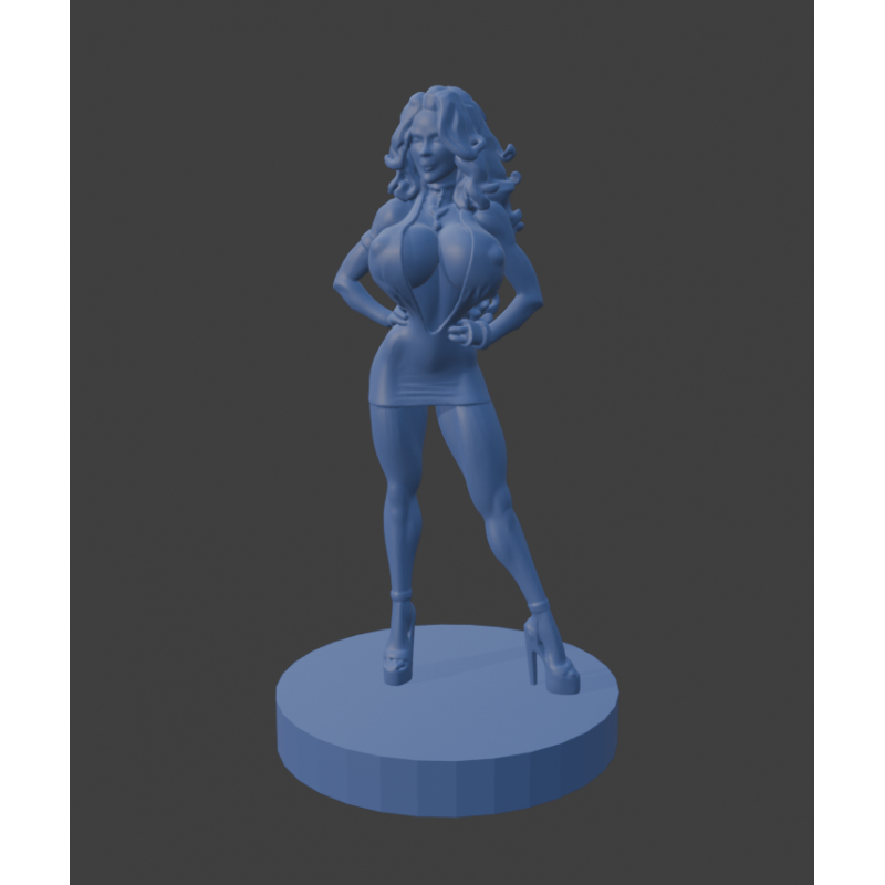 Jenny – Elegantes und sinnliches 3D-Modell einer Frau | Stehende Pose | STL-Datei für den 3D-Druck