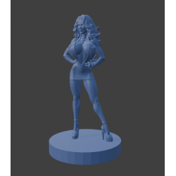 Jenny – Elegantes und sinnliches 3D-Modell einer Frau | Stehende Pose | STL-Datei für den 3D-Druck