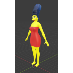 Marge Simpson modèle 3D