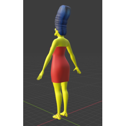 Marge Simpson modèle 3D