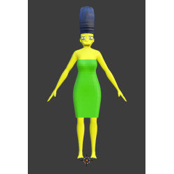 marge simpson modelo 3d