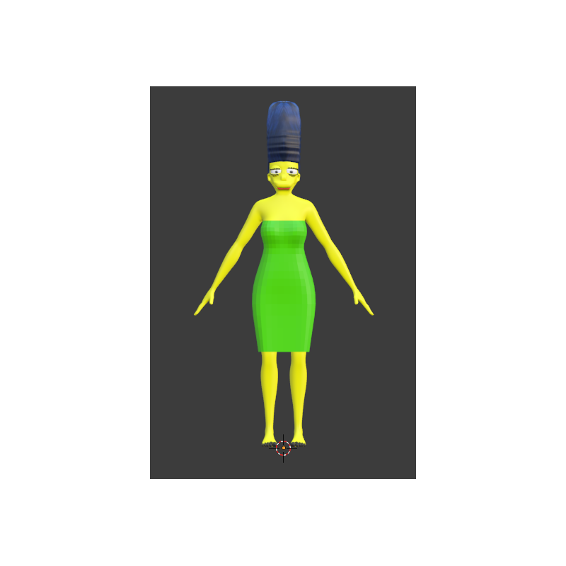 Marge Simpson modèle 3D