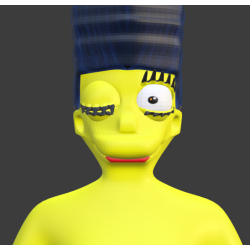 Marge Simpson modèle 3D